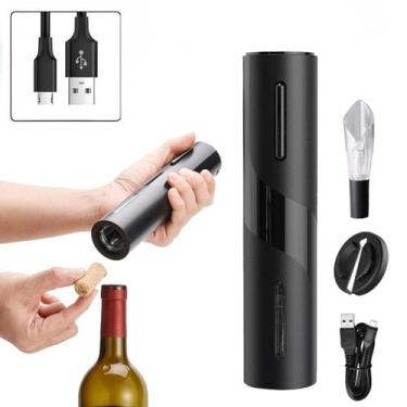 Imagem de Abridor de vinho saca rolhas elétrico seguro - LIPPIN