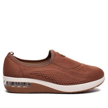 Imagem de Tênis Feminino Modare Slip On Conforto Avelã, Avela, 35