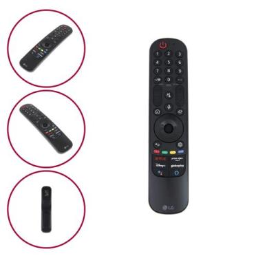 Imagem de Controle Smart Magic LG MR21GA Original TV Voz e Gestos Preto
