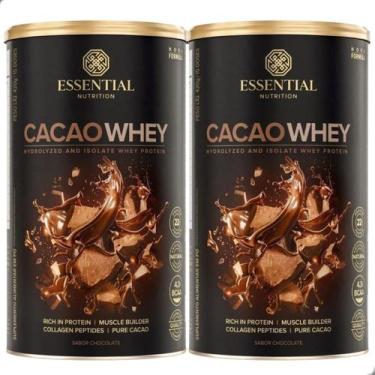 Imagem de Kit 2 Whey Protein Cacao 900g Essential Nutrition