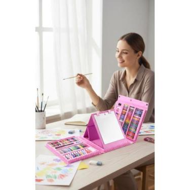 Imagem de Estojo Arte Infantil 208 Peças: Lápis, Giz, Canetinhas - Congratulatio