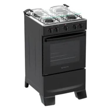 Imagem de Fogão 4 Bocas Coliseum Plus Manual Mesa de Inox Atlas, Preto, Bvolt