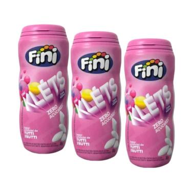 Imagem de Chiclete Fini Klets Sem Açúcar Tutti Frutti 30g - 3 Unid