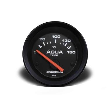 Imagem de Termômetro elétrico 52mm água street preto (315110sp) cronomac - Crono
