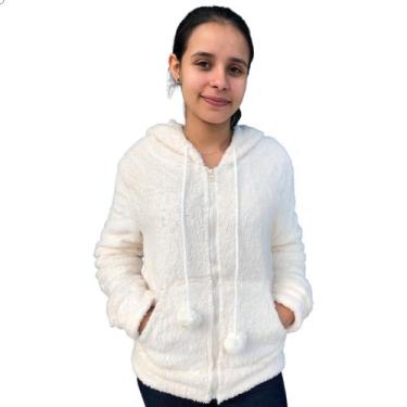 Imagem de Blusa De Frio Feminina Pelinho Casaco Felpudo Insta Top Luxo - PARIS, 