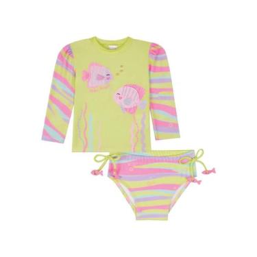 Imagem de Bíquini Menina Blusa UV Estampado Kukiê, 2, Estampado
