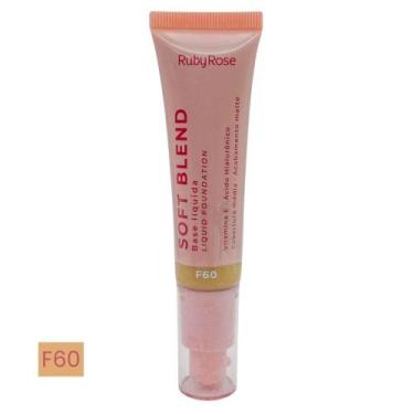 Imagem de Base Líquida Soft Blend Ruby Rose Matte Média Cobertura Efeito Aveluda