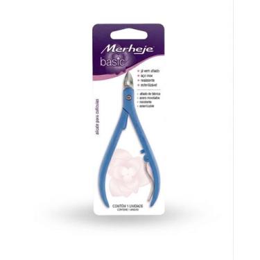 Imagem de Alicate para Cutícula Basic  Merhej  Aço Inoxidável  Corte Preciso e C