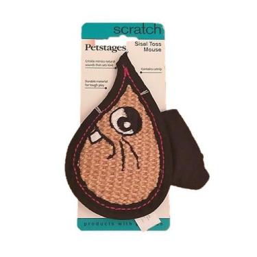 Imagem de Brinquedo pet ara gatos Ratinho de Sisal sonoro c/ catnip - Pet Stages