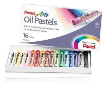 Imagem de Giz Oil Pastels Estojo Com 16 Cores Pentel Arts
