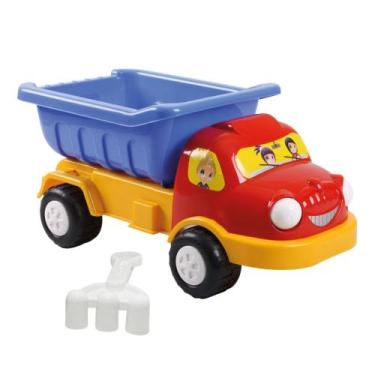 Imagem de Caminhão Caçamba Truck Areia Brinquedo Praia com Pá Criança - Plasnort
