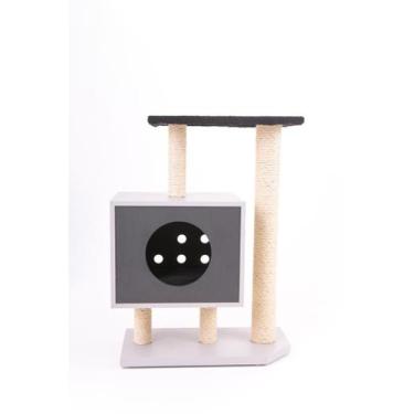 Imagem de Arranhador e casa para gatos Art Cat black  - Arranhamor - Com toca, a