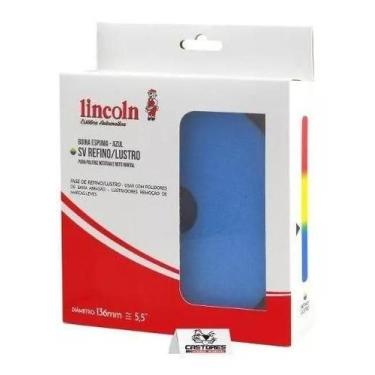 Imagem de Boina espuma refino lustro azul 5,5'' plegadas polimento automotivo li