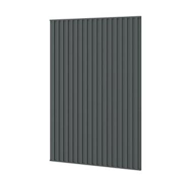 Imagem de Painel Ripado Cecília 80 para Banheiro e Decoração - Fabribam, Chumbo