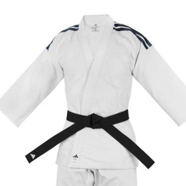 Imagem de Kimono Judo adidas Contest J650 Branco Listas Azuis -, 180