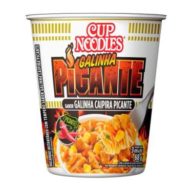 Imagem de Macarrão Instantâneo Cup Noodles Sabor Galinha Caipira Picante com 68g
