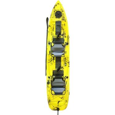 Imagem de Caiaque Mero Duplo para Pesca Caiaker, Amarelo