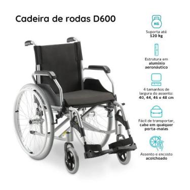Imagem de Cadeira de Rodas Dellamed D600 44cm