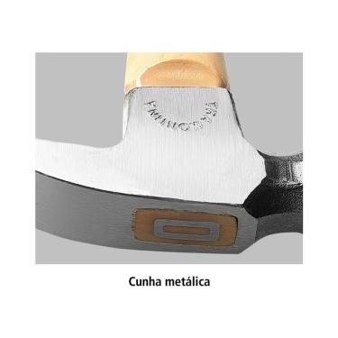 Imagem de Martelo de Unha 34mm com Cabo em Compensado Naval Longo Cabeça em Aço Especial Marrom Tramontina 34MM