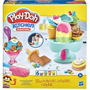 Imagem de Massinha Play Doh Carrossel de Sorvetes C/6 Potes 3+ Hasbro