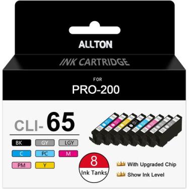 Imagem de Cartucho de Tinta Allton CLI-65 Kit com 8 Unidades para PIXMA PRO-200