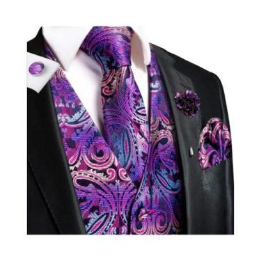 Imagem de Colete Masculino Jacquard Para Casamento E Festa De Negócios, Conjunto