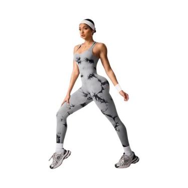 Imagem de Macacão Feminino Sexy Sem Costas, Sem Mangas, Ajustado, Esportivo E Ca