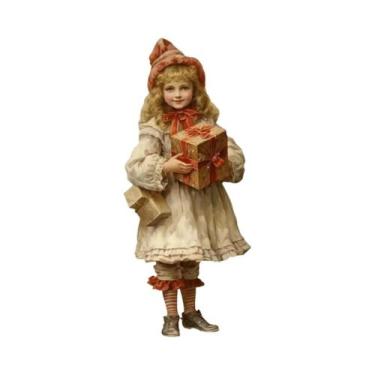 Imagem de Pôster Vintage De Natal Com Papai Noel, Impressão Em Tela, Arte De Par