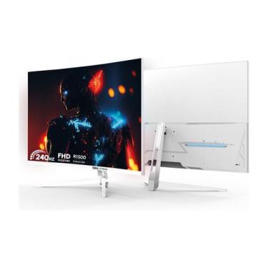Imagem de Monitor Gamer Led Brx 32 Curvo 240Hz Branco Tela Va R1500 Frameless Br