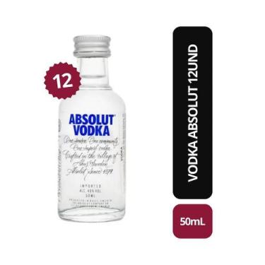 Imagem de Vodka Absolut 50mL 12 unidades