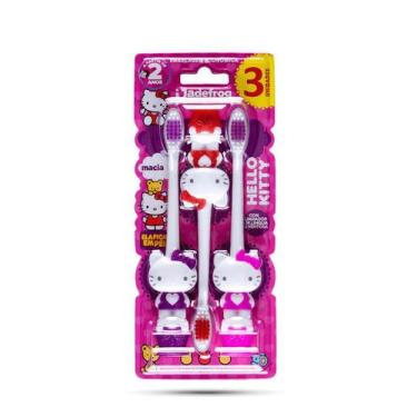 Imagem de 3 Unidades Escova Dental Infantil Hello Kitty - Sanrio