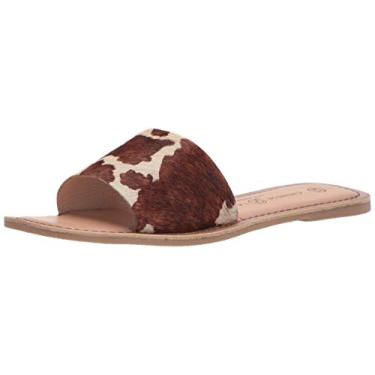 Imagem de Chinese Laundry Sandália feminina sem cadarço, Marrom/branco, 8