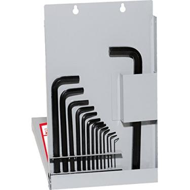 Imagem de Chave Allen EKLIND 13216 Ball-Hex-L - Conjunto de 16 peças SAE Tamanhos 0,050-5/8 de comprimento com caixa de metal