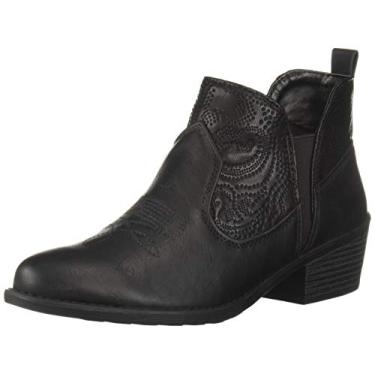 Imagem de Easy Street Bota feminina Legend Ankle Boot, Preto/preto em relevo, 9