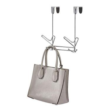 Imagem de iDesign Yori Rack de armazenamento sobre a porta de aço, 24 cm x 9,8 cm x 24,6 cm, cromado