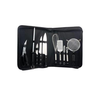 Imagem de Kit para Churrasco com Estojo em Nylon - 10 Peças