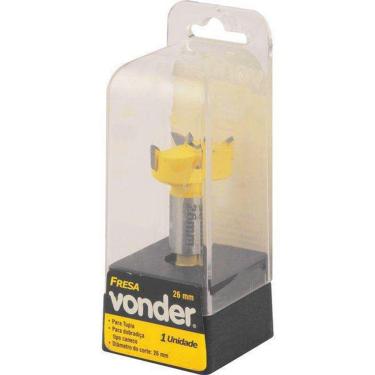 Imagem de Fresa Dobradiça Caneco 26 Mm 2 Dentes Vonder 5314100026
