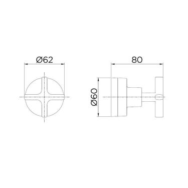 Imagem de Acabamento para Registro Deca e Similares de 1/2", 3/4" e 1" Invicta Docol Cromado