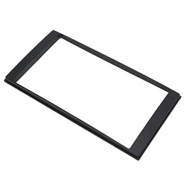 Imagem de Dash Fascia, acabamento de rádio estéreo plug and play preto duplo din sem costura decoração para carro
