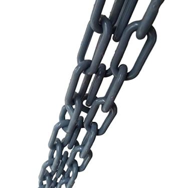 Imagem de 12 Mt Corrente Plástica Isolamento Calha Chuva Elo Grande Cinza