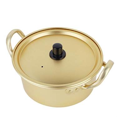 Imagem de Macarr?o coreano Ramen Pot,Alum¨ªnio Amarelo Antiaderente Tradicional Tradicional Caldeir?o Instantaneo, Panelas para Cozinha, ¨®timo para Sopa, Curry, Macarr?o(16cm), pote de macarr?o coreano ram
