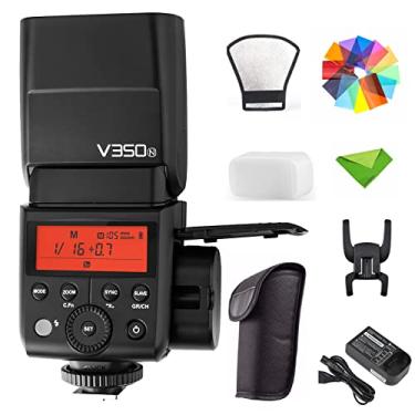 Imagem de GODOX Flash V350N TTL para câmera Nikon 1/8000s GN36 HSS Flash com bateria recarregável de 2000mAh 500 vezes Full Power Flash para Nikon D500 D3100 D3200 D3300 D3400 D5300 D5600 D7100 D7200 D7500