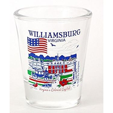 Imagem de Copo de shot Williamsburg Virginia Great American Cities Collection