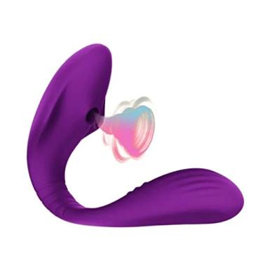 Imagem de Vibrador Com Controle Remoto Sucção do Clitóris 13 Frequências Sexuais Feminino Erótico Zatla (Roxa)