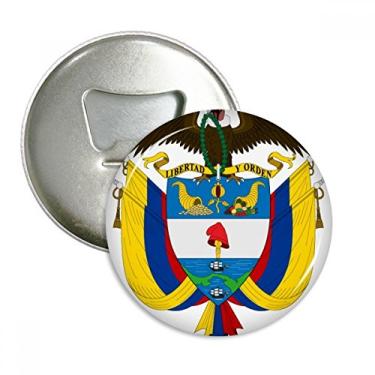 Imagem de Emblema nacional da Colômbia abridor de garrafas com ímã de geladeira emblema multifuncional