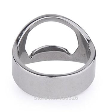 Imagem de Funnytoday365 12 peças lote abridor de garrafa de cerveja de aço inoxidável abridor de anel de dedo de vinho para acessórios de bar de cerveja ferramentas de cozinha