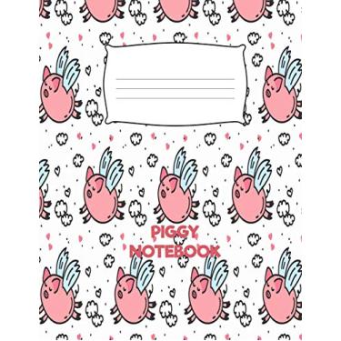 Imagem de Piggy Notebook: Cute Pig Notebook 8.5" x 11" 100 Pages Handwriting And Sketch Paper