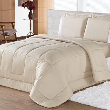 Imagem de Kit Aconchego Casal Queen Edredom+ Jogo Lençol Roupa De Cama