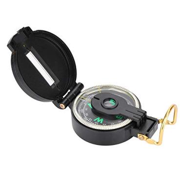 Imagem de bússola multifuncional,Bússola militar de alta precisão à prova d'água de plástico com lupa, bússola de lente dobrável portátil para acampamento ao ar livre, caça e caminhadas