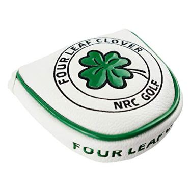 Imagem de Fancyes Taco de Golfe Headcover Taco de golfe Da Cabeça Do Clube Tamanho para Putters Padrão Universal, Branco